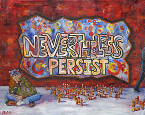 Nevertheless Persist / Original Oil Painting by Melody Croft
