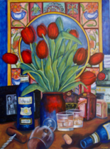 Infinite Regression of Alcoholism / Original Oil Painting by Melody Croft
