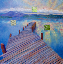 Reflecting by a Lake / Original Oil Paintings Melody Croft