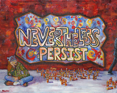 Nevertheless Persist / Original Oil Painting by Melody Croft