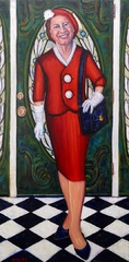 In 1962, Avon Called to Make Me Beautiful  / Original Oil Painting by Melody Croft