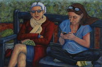 Sitting By the Dock of the Bay  / Original Oil Painting by Melody Croft