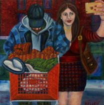 Selfie-ish / Original Oil Paintings Melody Croft