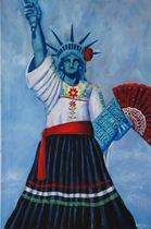 Because Timo Came to America / Original Oil Paintings Melody Croft