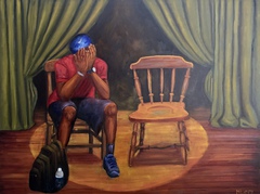 Black Lives Matter a Tragedy in Three Acts: Act Two / Original Oil Paintings Melody Croft